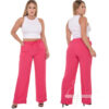 Calça Pantalona Feminina Cintura Alta  Com Bolso Tecido Duna - Image 5