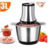 2-3 Litros Picador Triturador De Alimentos Carne Mixer Elétrica Processador Cozinha Envio Imediato - Image 2