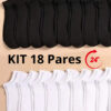 Kit 18 Pares de Meias Soquete Cano Curto Masculina Feminina Unissex varejo - Image 2