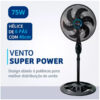 Ventilador 105cm-130cm Ajuste De Altura Livremente 110v 220v Ventilador--Envio imediato - Image 3