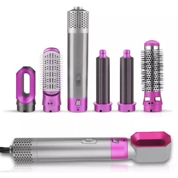 Escova 5 em 1 Secador, Pente, Modelador, Aumenta volume Profissional