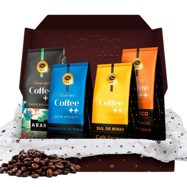 Kit 4 Pacotes Café Especial Em Grãos Coffee Mais Variedades - 4 x 250g