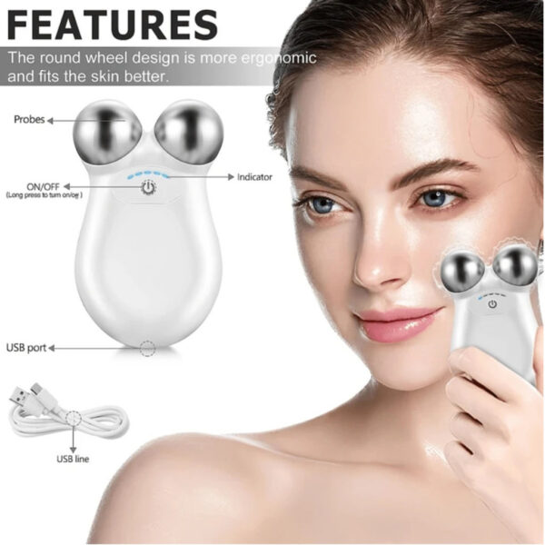 Microcorrente Massajador Facial Mini Instrumento De Beleza Lifting