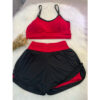 Conjunto Shorts Duplo e Top com Bojo Fitness Academia - Image 4