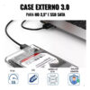 Case para HD Slim Externo Exbom Usb 3.0 Computador Ssd Hdd Sata 2.5 Notebook PC PS4 Transparente - Image 2